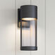 Trefor LED 15 inch Powder Coated Black Outdoor Wall Sconce